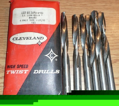 6PC jobber length 15/32 hss drill