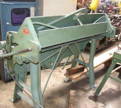 Chicago l-31 48â€ 12 gauge box & pan brake press bending