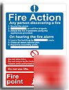 Fire point sign-s. rigid-200X300MM(mu-035-rf)