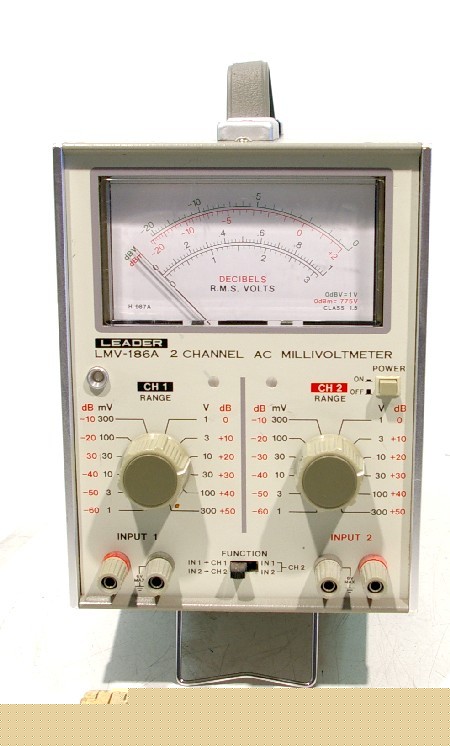 Leader lmv-186A 2-channel ac millivoltmeter 1MV to 300V