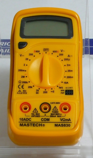 New digital multimeter dmm ac dc volt mastech MAS830