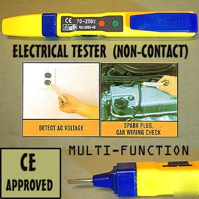 Voltage tester safe non-contact led + audible alarm