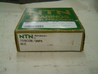 1 ntn precision ball bearing 7015CDB/GNP5