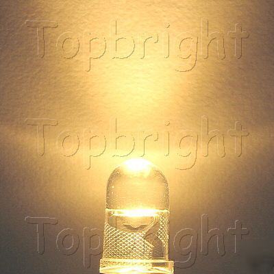 300 pc 0.5W 5MM 60Â° high power warm white led 60,000MCD