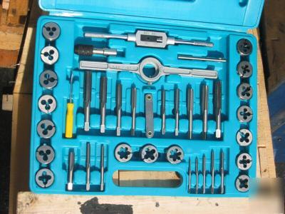 40 pcs #4 - 1/2 h.s.s tap & die set