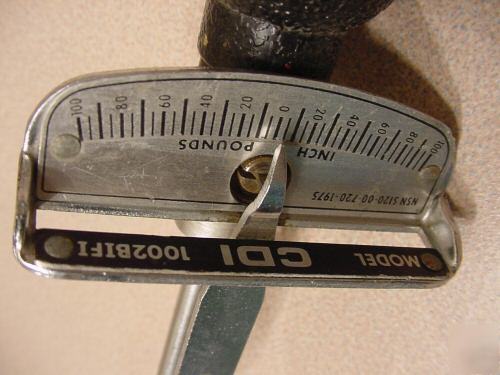 Cdi beamtorque wrench 100 ft.lb. #1002BIFI aircraft 