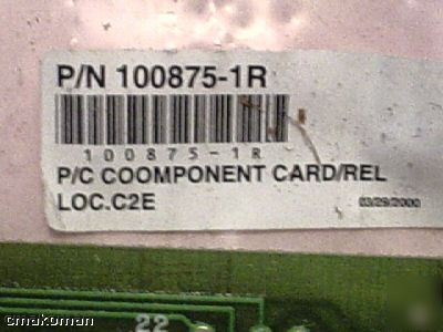 Cnc p/c coomponet card/rel p/n 100875-R1