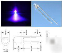 20 x 3MM uv led led's 2000+ mcd output uk seller