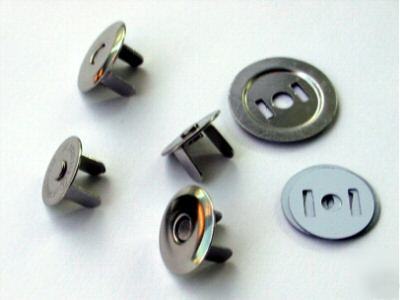 16MM magnetic bag closures nickel beveled 50 MSU16-nl