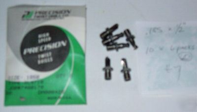 6 threaded shank #13 precision twist drills .185