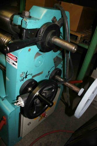 Cole tuve 6' x 10 gage plate roll, never used, 2005