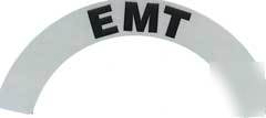 Firefighter helmet reflective crescent-emt