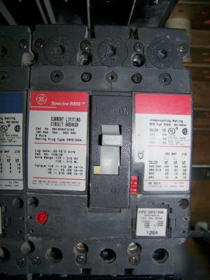 Ge spectra 150AMP 600V 3PH circuit breaker SELA36AT0150
