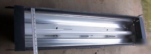 Large rectangle 4' fluorescent light fixtures