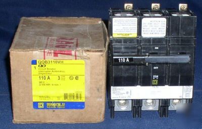 New sqd #QOB3110VH circ breaker in box 3P/110A/240V