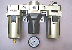 New stc air line filter-regulator-lubricator combo 1/4
