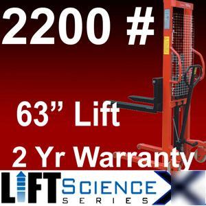 Forklift pallet stacker lift truck forklifts stackers