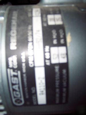 Gast regenair R4110-2 blower