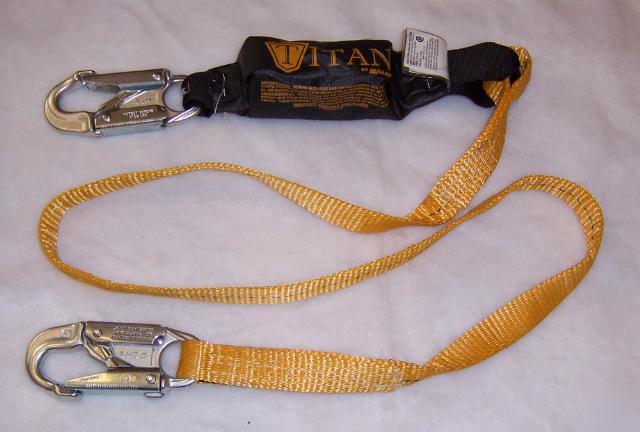 Miller titan shock absorbing lanyard T6111/6FTAF fall