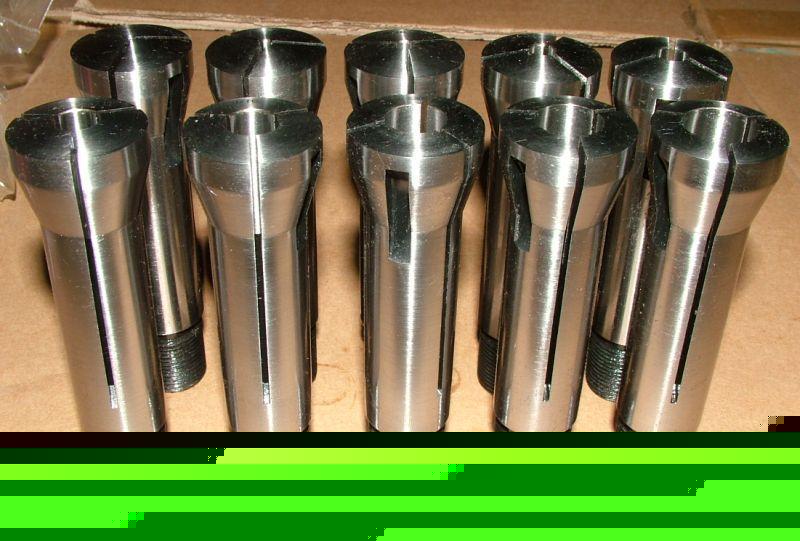 New 10 pc set 5V c size collets for van norman mill 