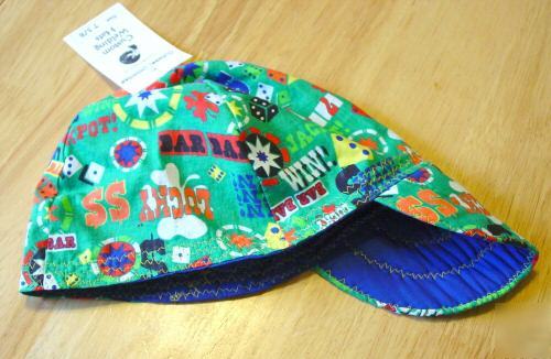 New lucky money welding hat 7 1/2 casino gamblng fitter