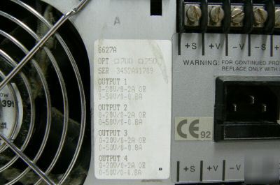 Hp 6627A system dc power supply quad output