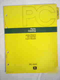 John deere 40 series corn heads parts catalog-nice 