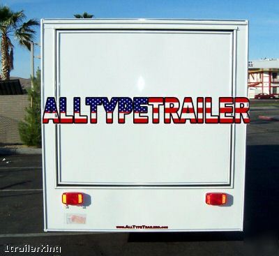 New enclosed cargo utility catering concession trailer