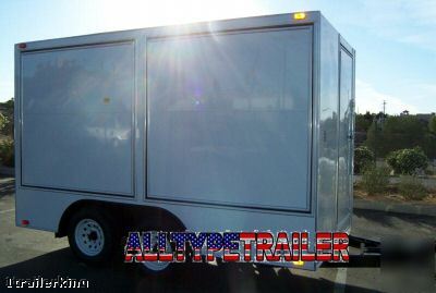 New enclosed cargo utility catering concession trailer