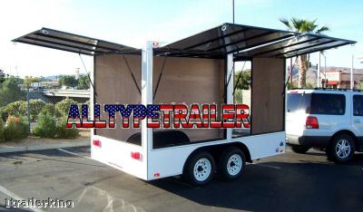 New enclosed cargo utility catering concession trailer