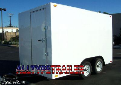 New enclosed cargo utility catering concession trailer