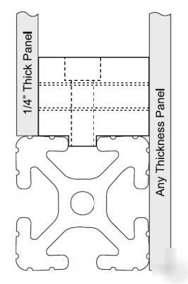 8020 aluminum panel block 10 s 2427 tol (10 pcs) 
