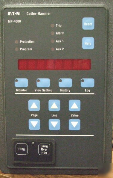 Cutler-hammer mp-4000 motor protection relay meter exc 