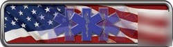 Firefighter helmet reflective marker FF67 flag ems star