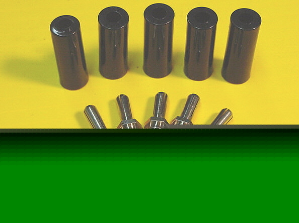 New 25 h.h.smith single black banana plugs 253-103 nos