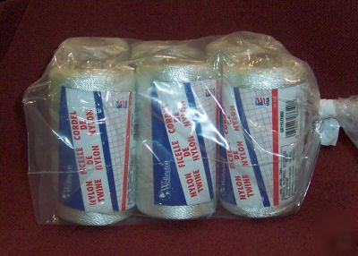 New 6 pack spools 6.300 feet of #18 nylon twine