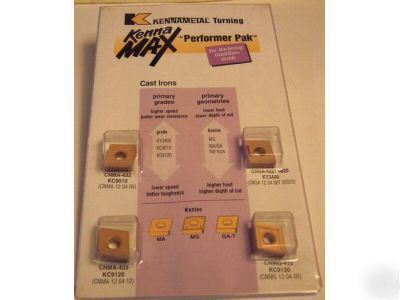 New kennametal carbide inserts cnma 432 assortment pack