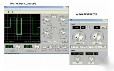 Pc base digital oscilloscope & signal audio generator