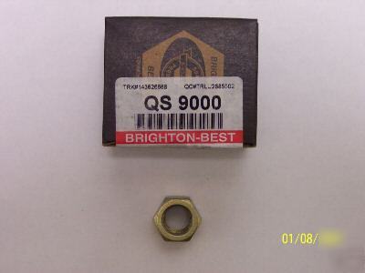 100 pc brighton-best grade 8 hex nuts zinc nuts 7/16-20