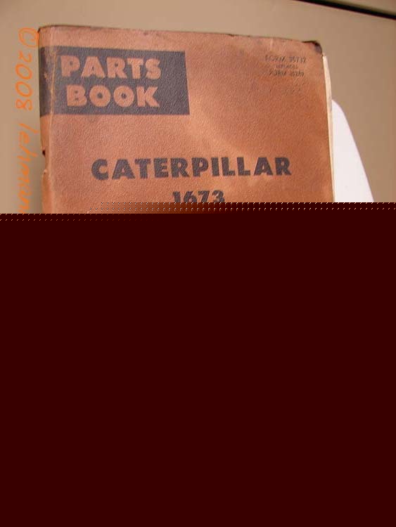 Caterpillar 1673 truck diesel engine parts manual 