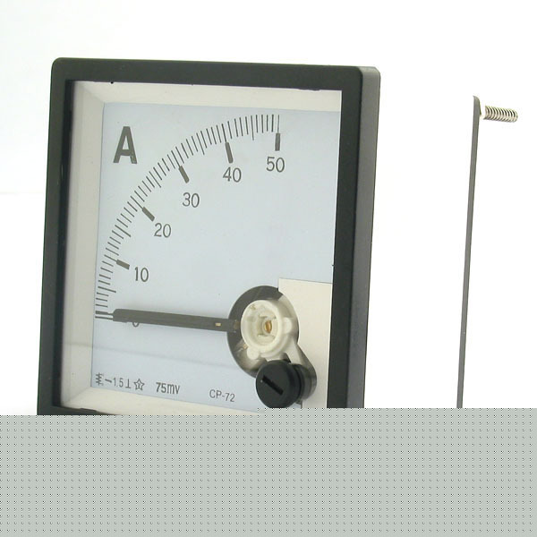 Dc 50A analog ampere panel meter current amp ammeter
