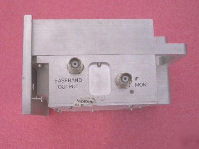 Microwave waveguide receiver rf if freq. 22845 ant.