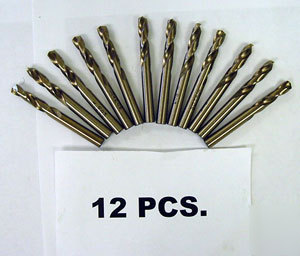 New (12) #56 cobalt stub drills - precision twist