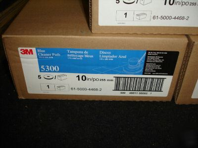 New 3M floor buffer pads 10 blue burnish pad model 5300