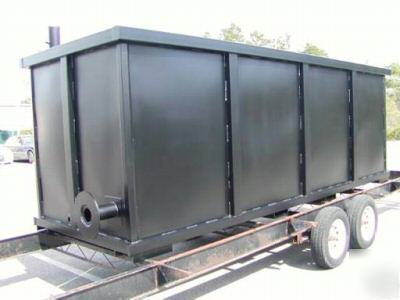 Powder coating chemical strip tank