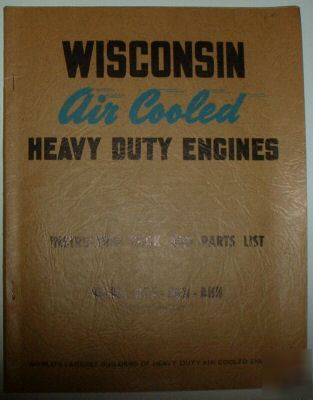 Scarce - wisconsin air cooled engines - 1947 