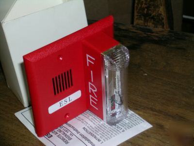 Esl gentex 109-81 audible signaling strobe 24VDC horn