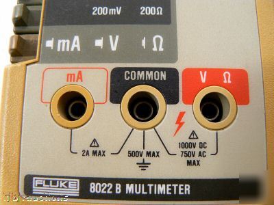 Fluke 8022 b multimeter digital meter