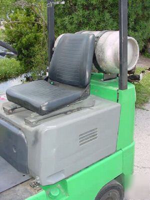 3000 lb mitsubishi forklift 82-180 lpg, cushion,ss,ps,0