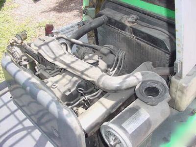 3000 lb mitsubishi forklift 82-180 lpg, cushion,ss,ps,0